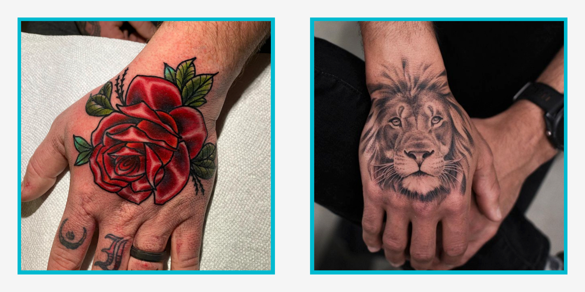 Tattoo models male hand